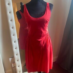 Show stopping red Prada dress -44